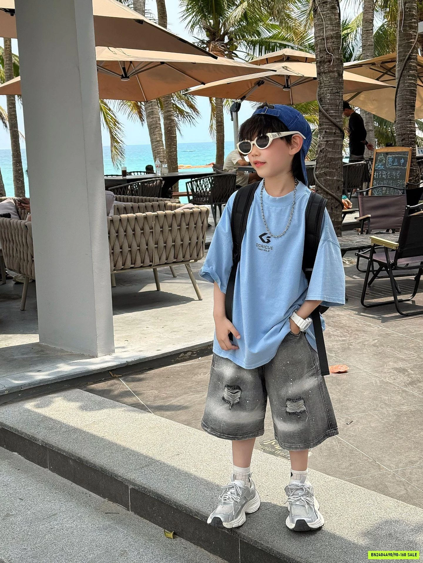 ÁO THUN XANH DƯƠNG BASIC FANSHU