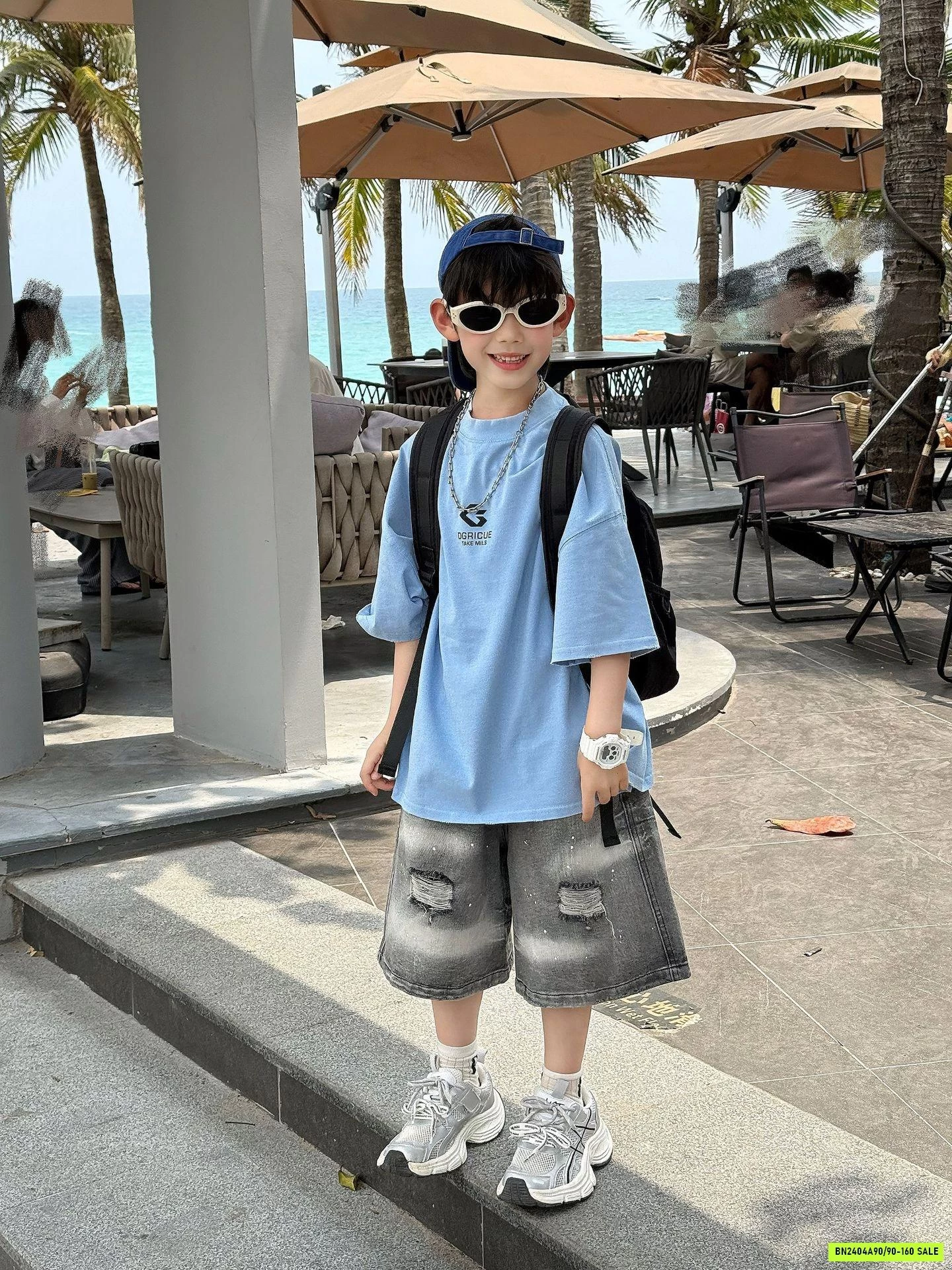 ÁO THUN XANH DƯƠNG BASIC FANSHU