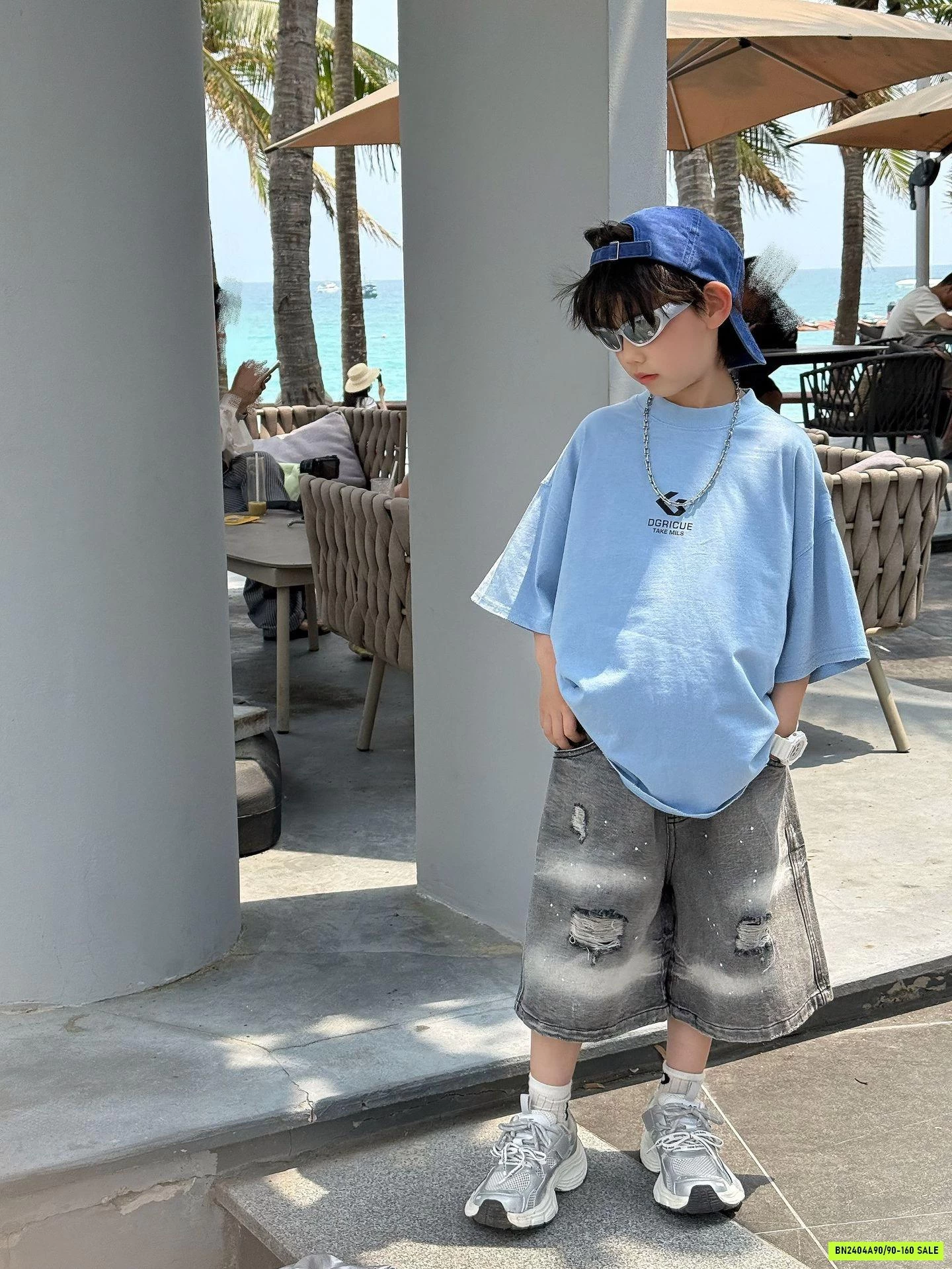 ÁO THUN XANH DƯƠNG BASIC FANSHU