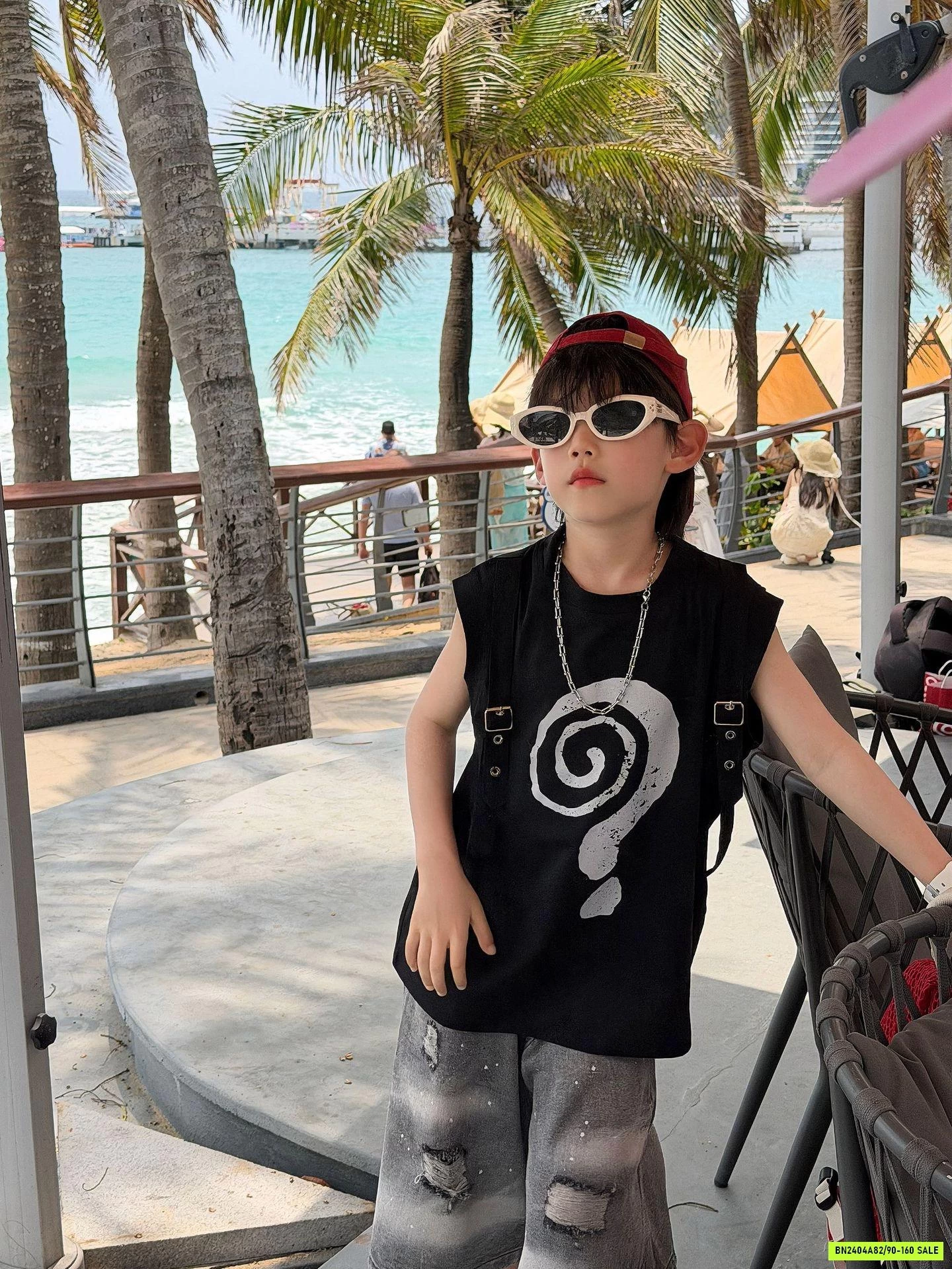 TANKTOP ĐEN DẤU HỎI CHẤM FANSHU