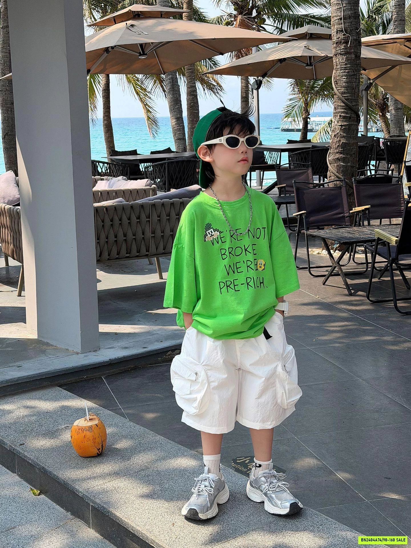 THUN XANH NEON IN CHỮ FANSHU