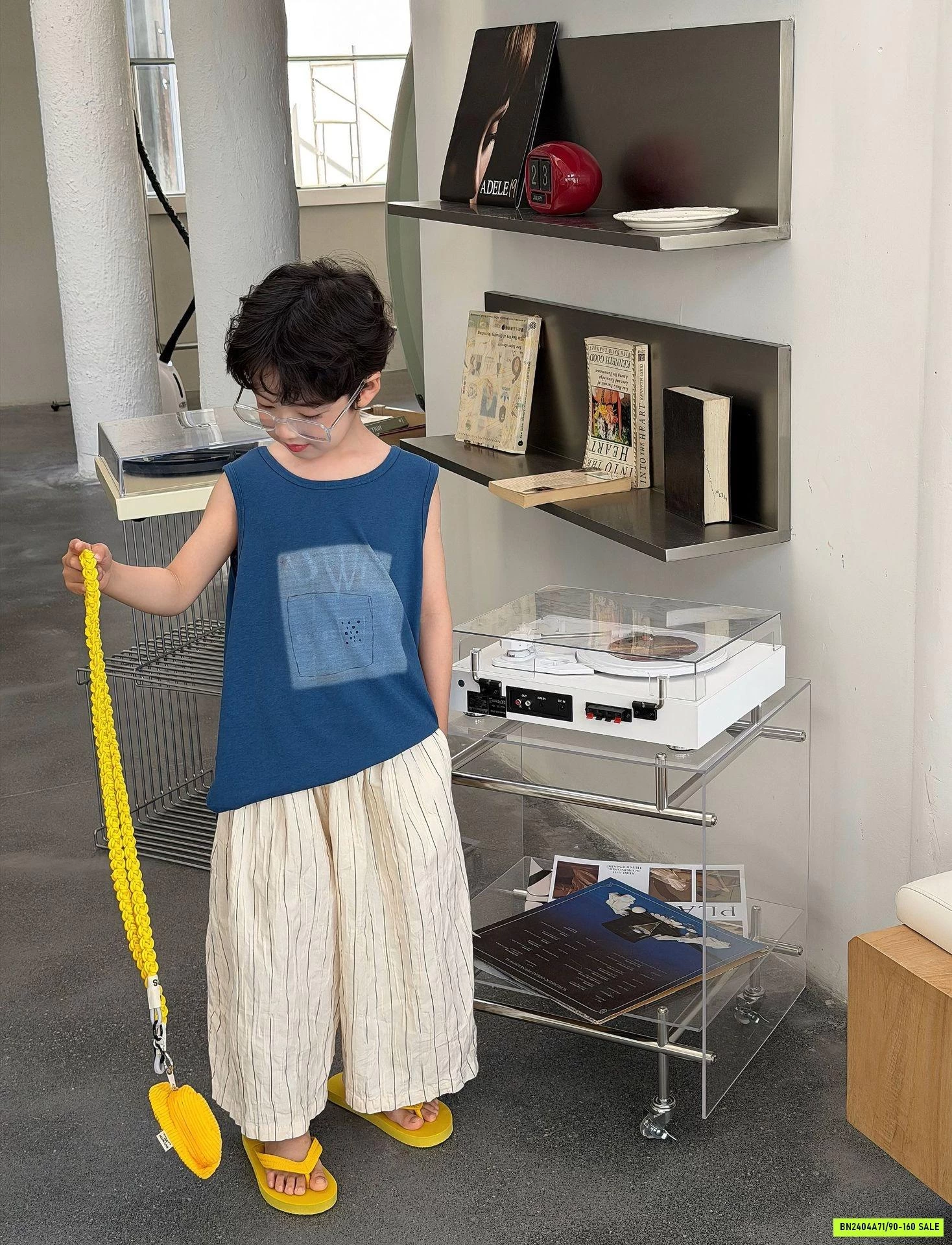 QUẦN ĐŨI SỌC ỐNG RỘNG FANSHU