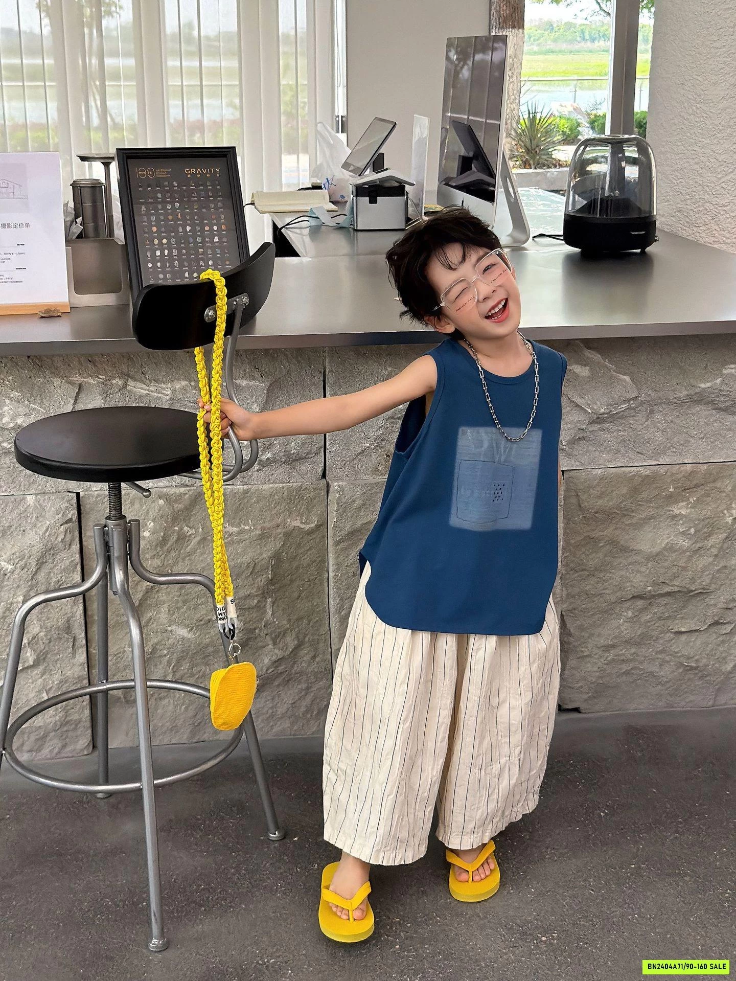 QUẦN ĐŨI SỌC ỐNG RỘNG FANSHU