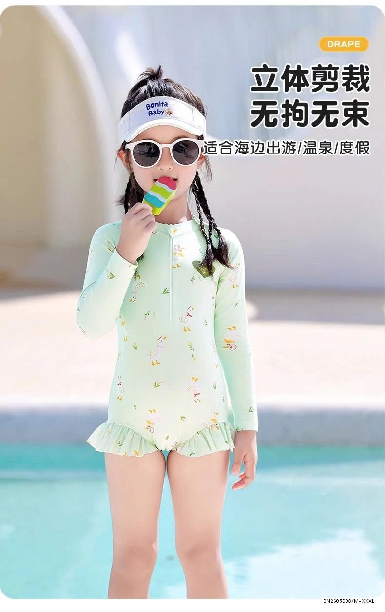 ĐỒ BƠI DÀI TAY CHO BÉ GÁI