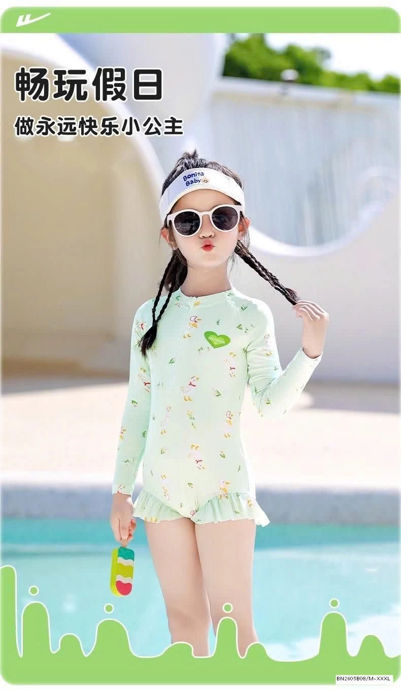 ĐỒ BƠI DÀI TAY CHO BÉ GÁI