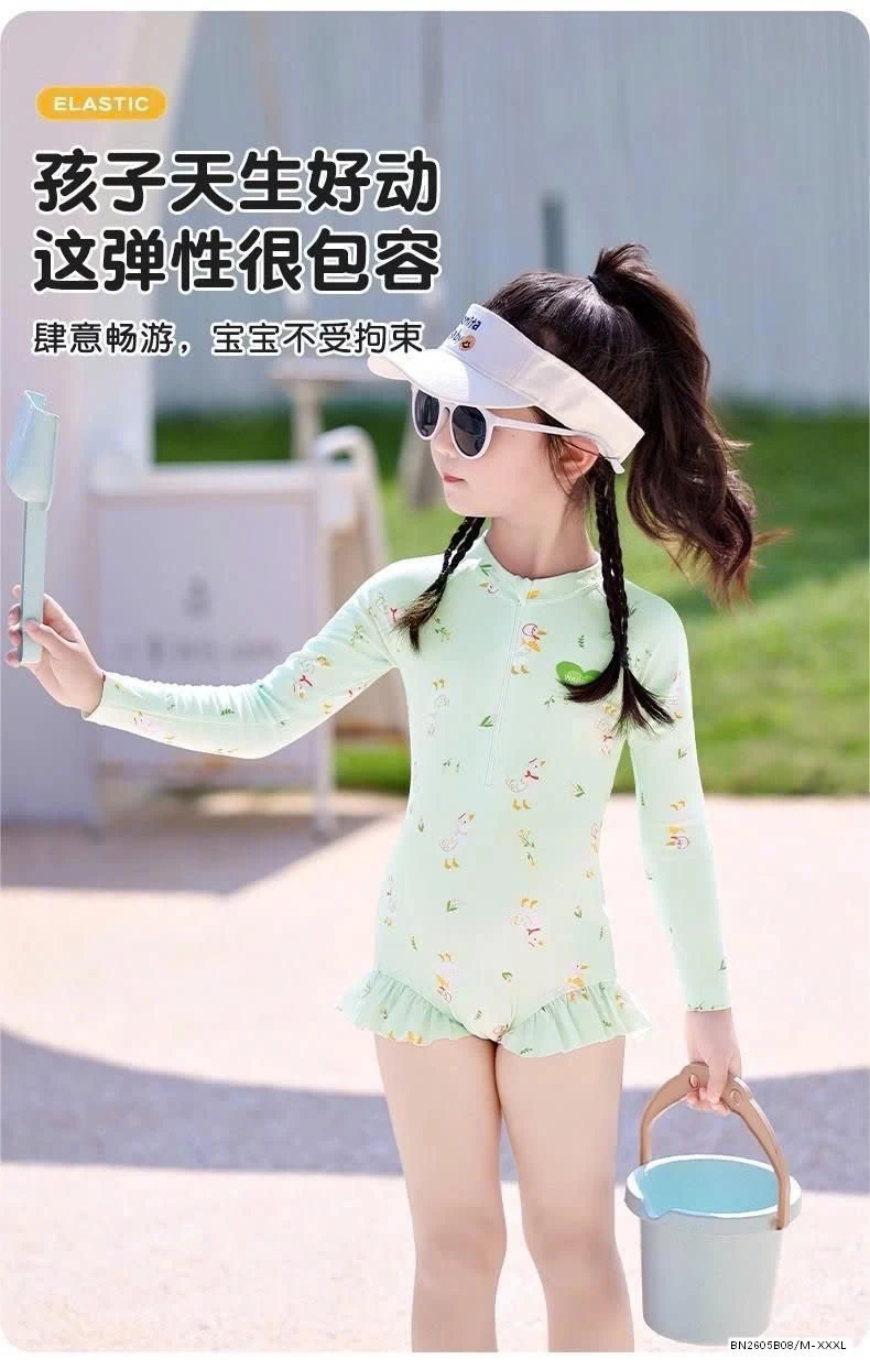 ĐỒ BƠI DÀI TAY CHO BÉ GÁI