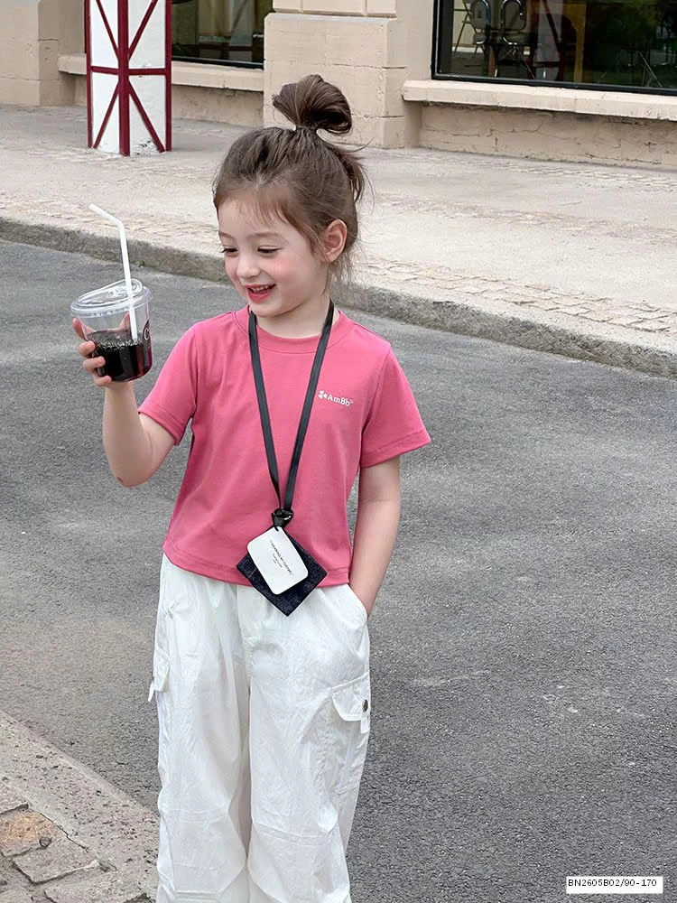 ÁO PHÔNG TRƠN DÁNG NGẮN AMBB 25C028