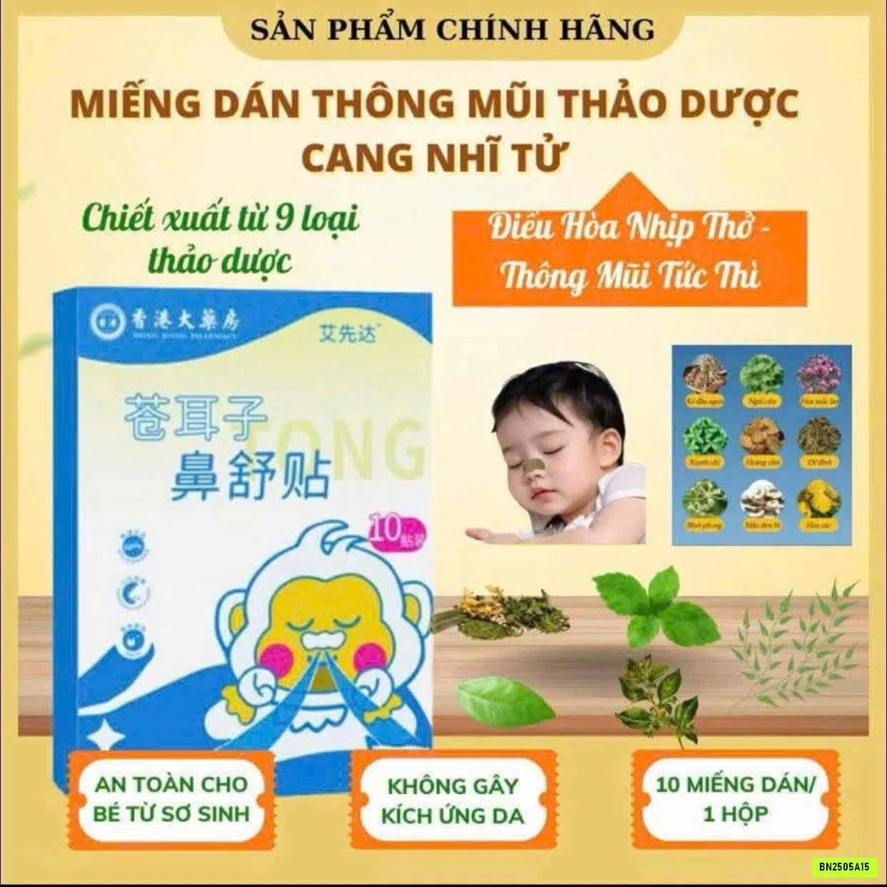 SÉT 5H MIẾNG DÁN THÔNG MŨI CANG NHĨ TỬ