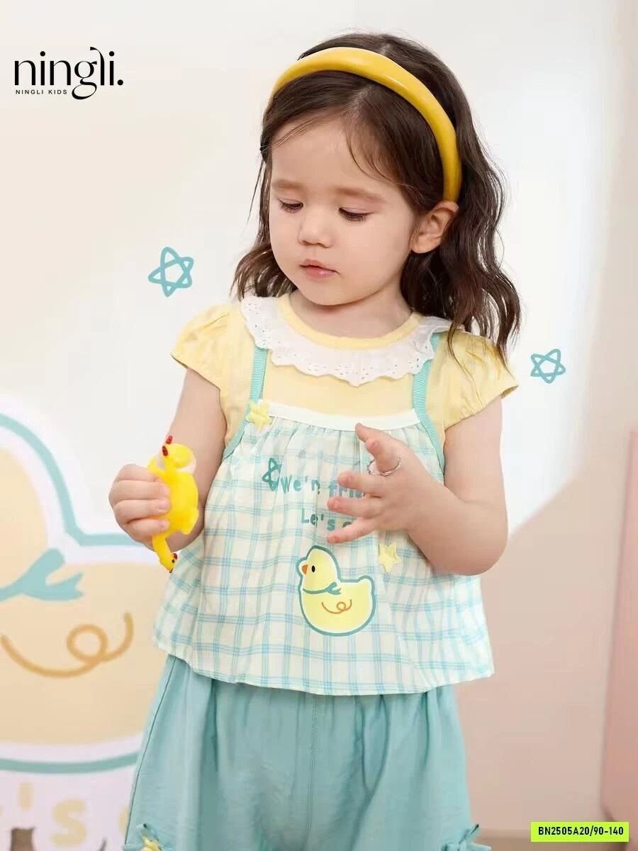 SÉT BABYDOLL CARO XANH NINGLI