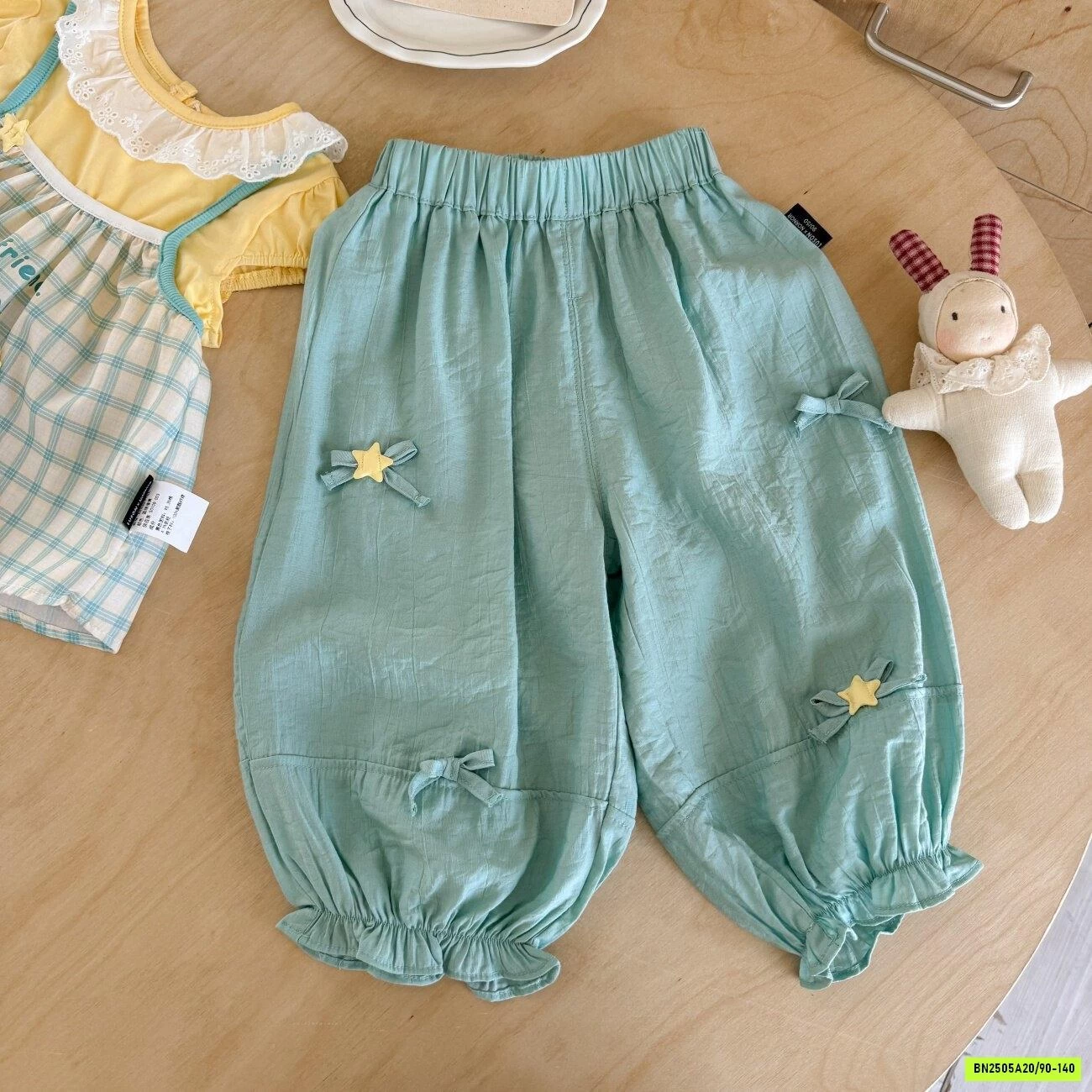 SÉT BABYDOLL CARO XANH NINGLI