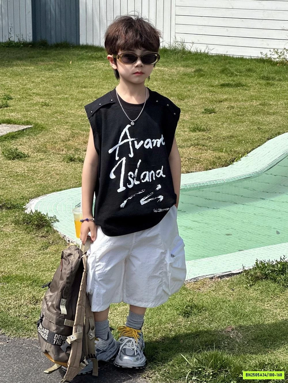 TANKTOP ĐEN MIX SHORT GIÓ AFTE
