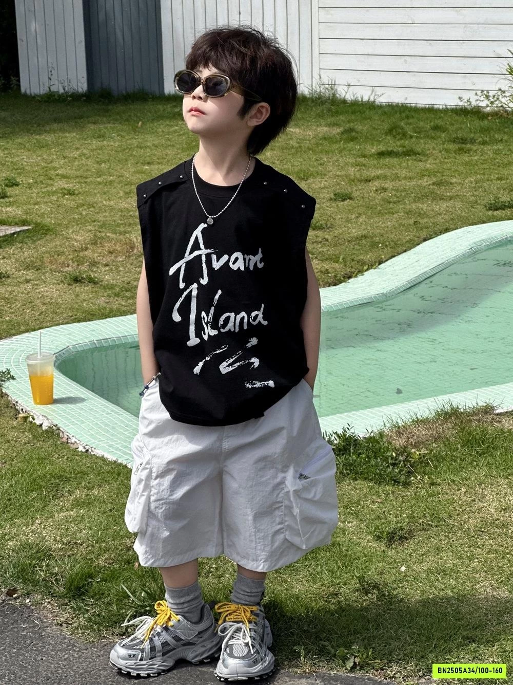 TANKTOP ĐEN MIX SHORT GIÓ AFTE