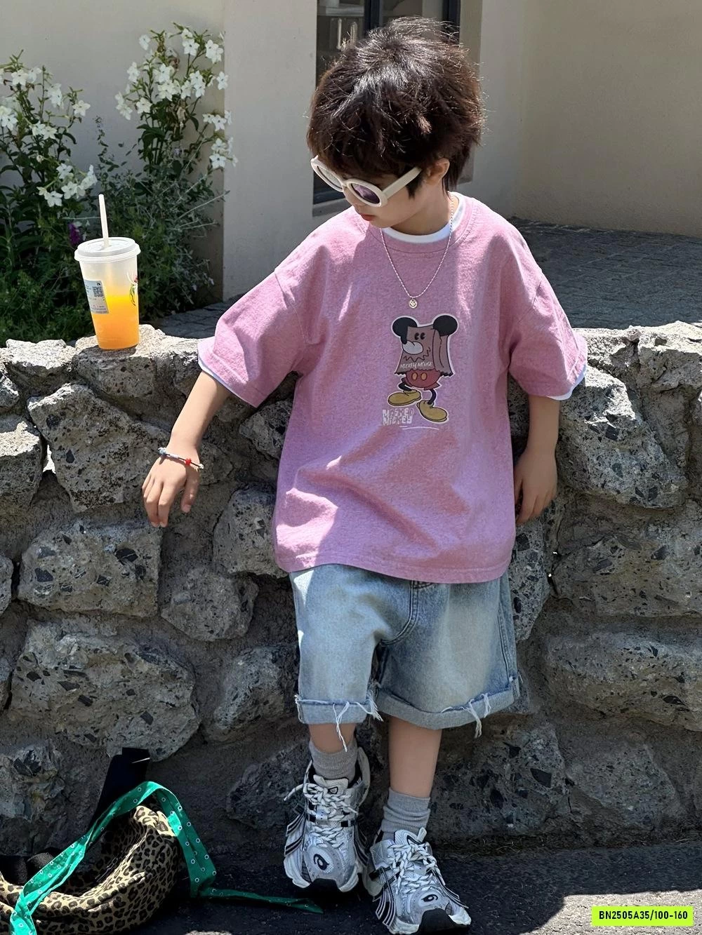 ÁO THUN MICKEY MIX SHORT JEANS AFTE