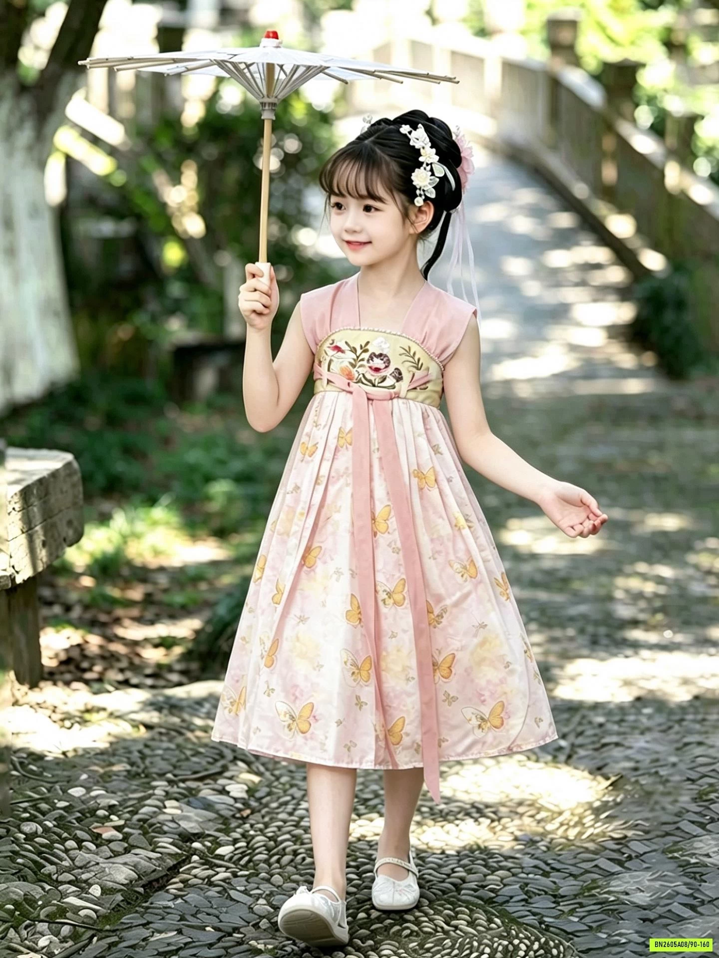 ĐẦM CỔ TRANG NGẮN TAY XINH XẮN