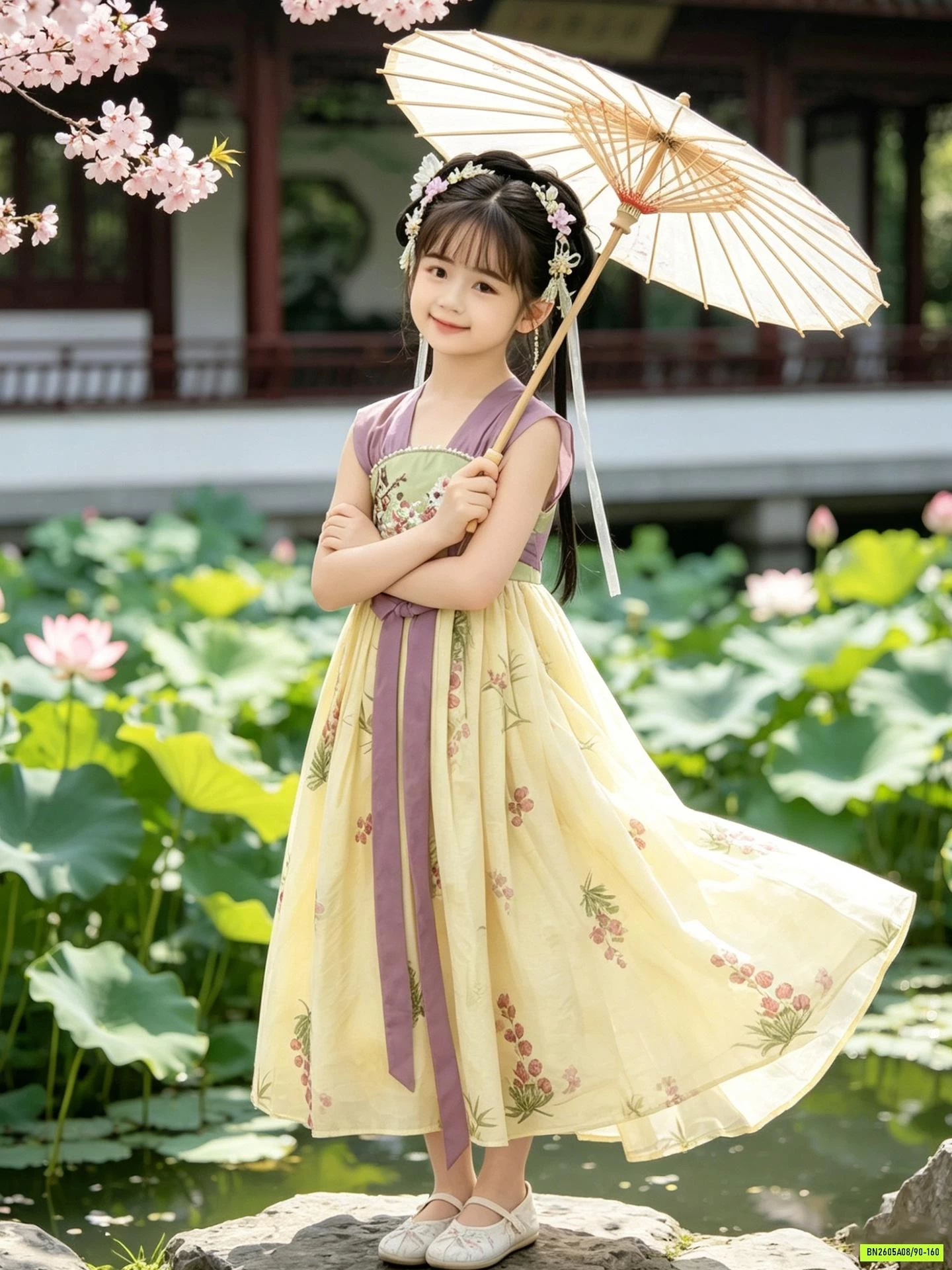 ĐẦM CỔ TRANG NGẮN TAY XINH XẮN