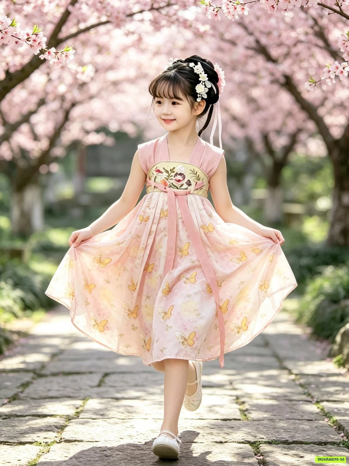 ĐẦM CỔ TRANG NGẮN TAY XINH XẮN