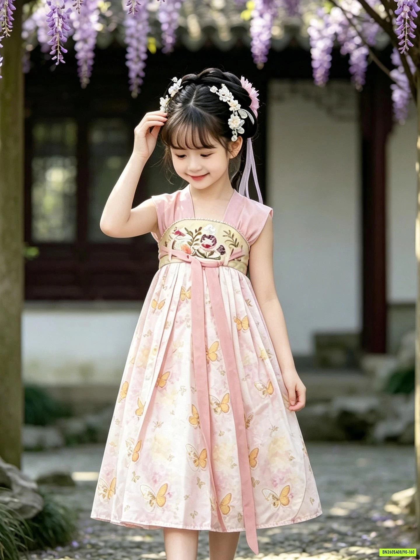 ĐẦM CỔ TRANG NGẮN TAY XINH XẮN