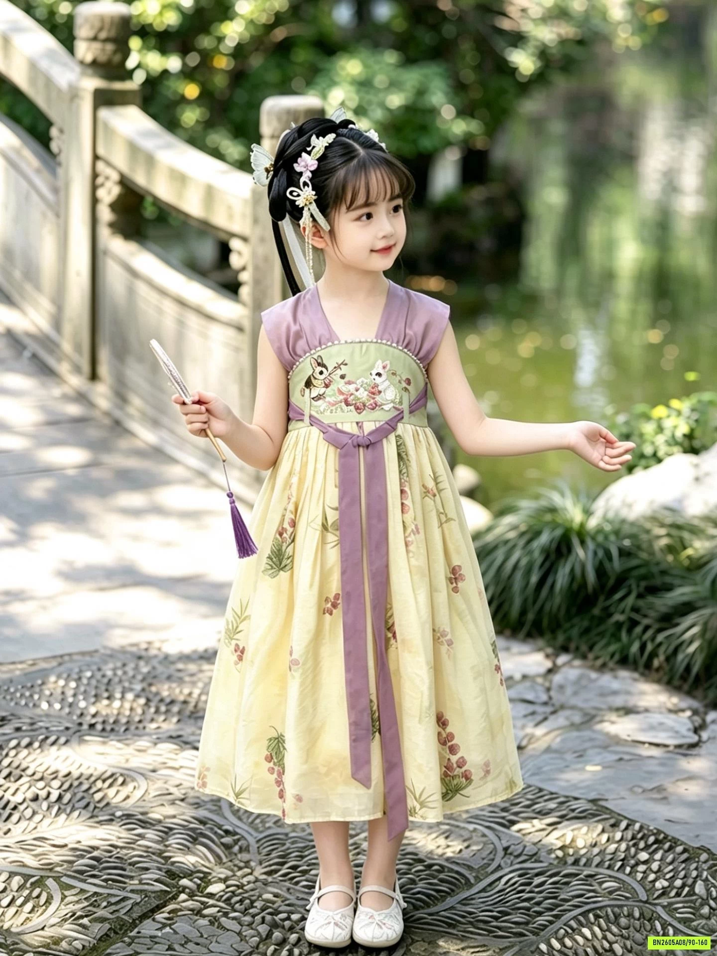 ĐẦM CỔ TRANG NGẮN TAY XINH XẮN