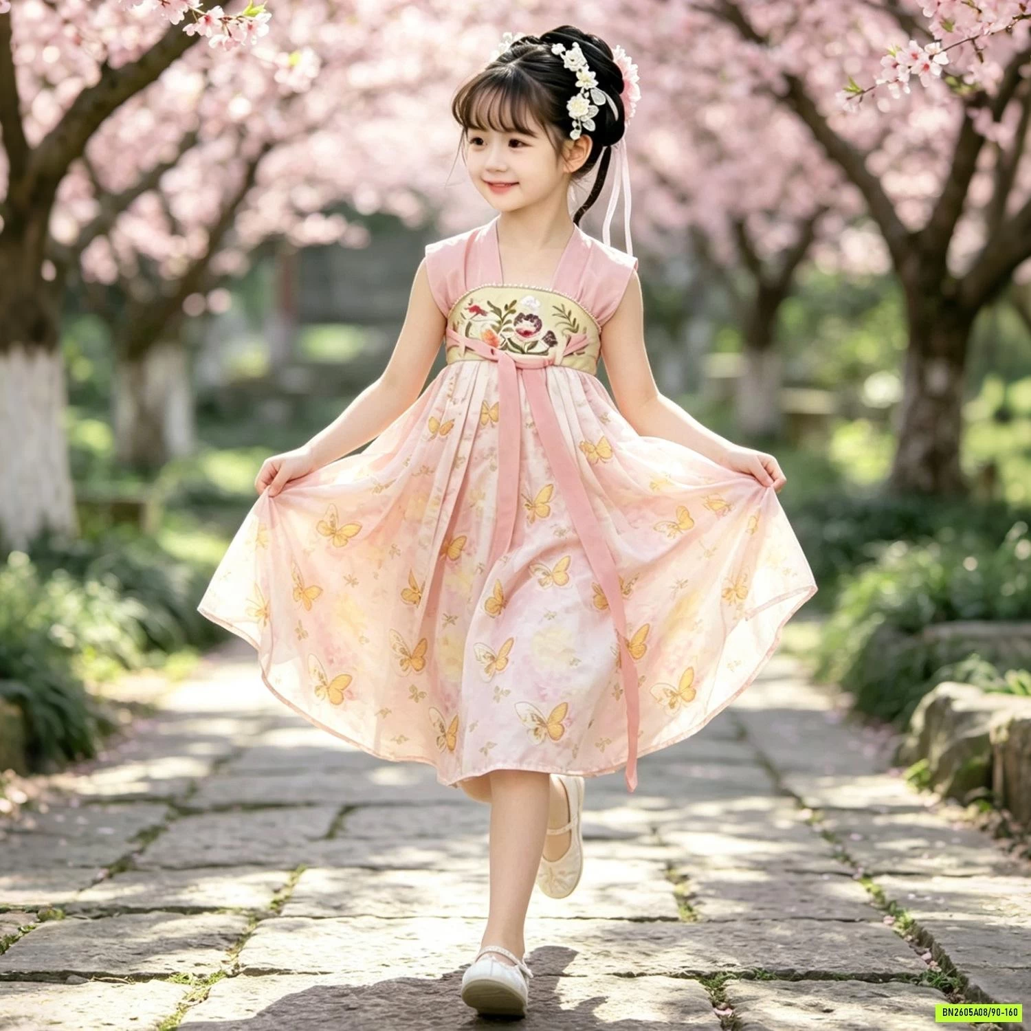 ĐẦM CỔ TRANG NGẮN TAY XINH XẮN