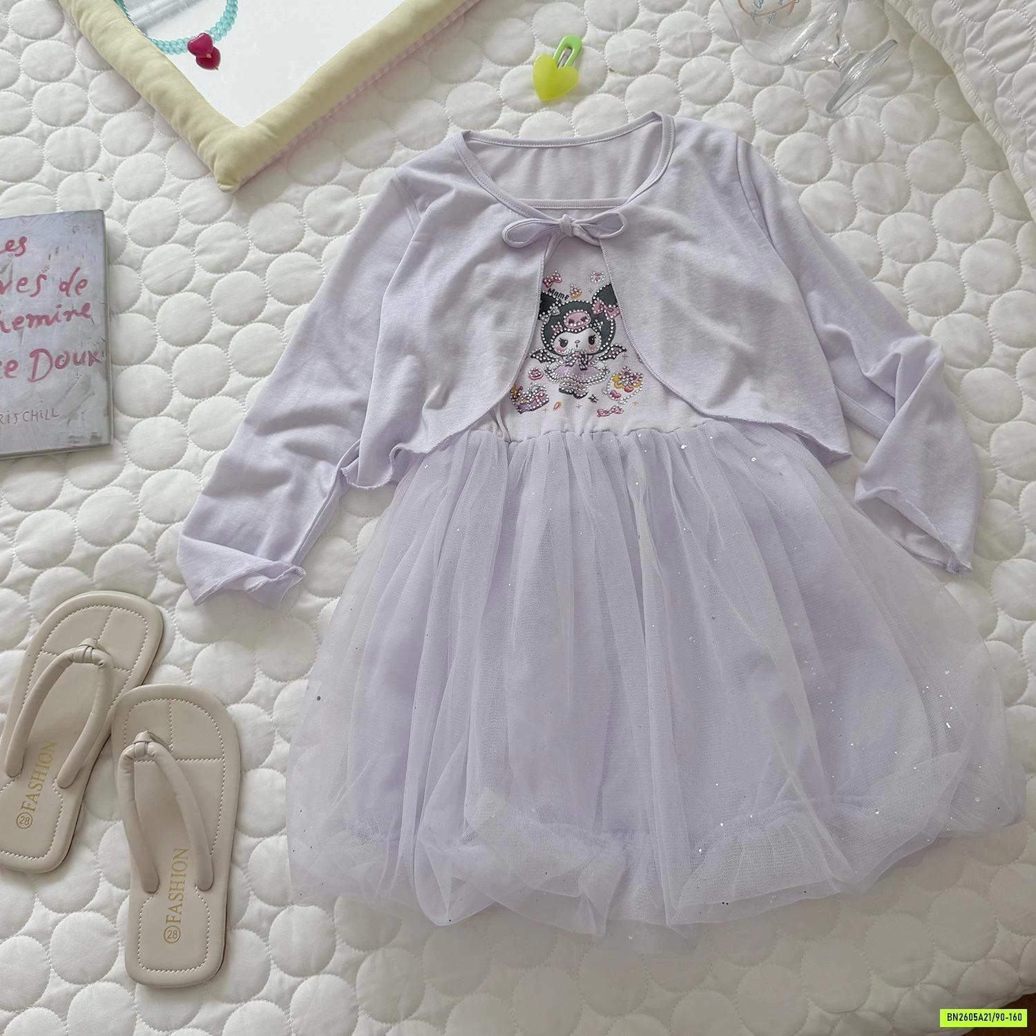 SÉT VÁY BÍ 2 DÂY+CARDIGAN MỎNG