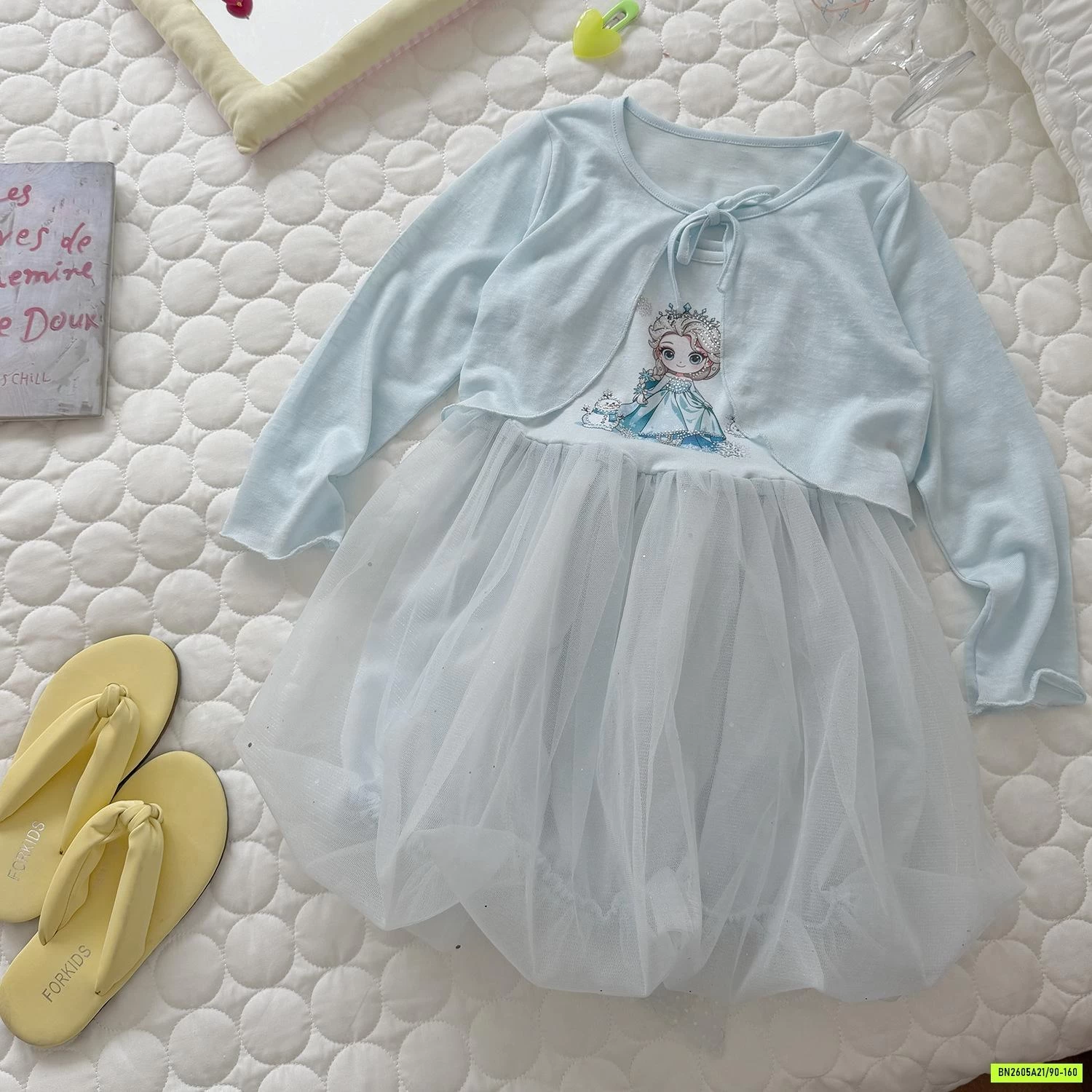 SÉT VÁY BÍ 2 DÂY+CARDIGAN MỎNG