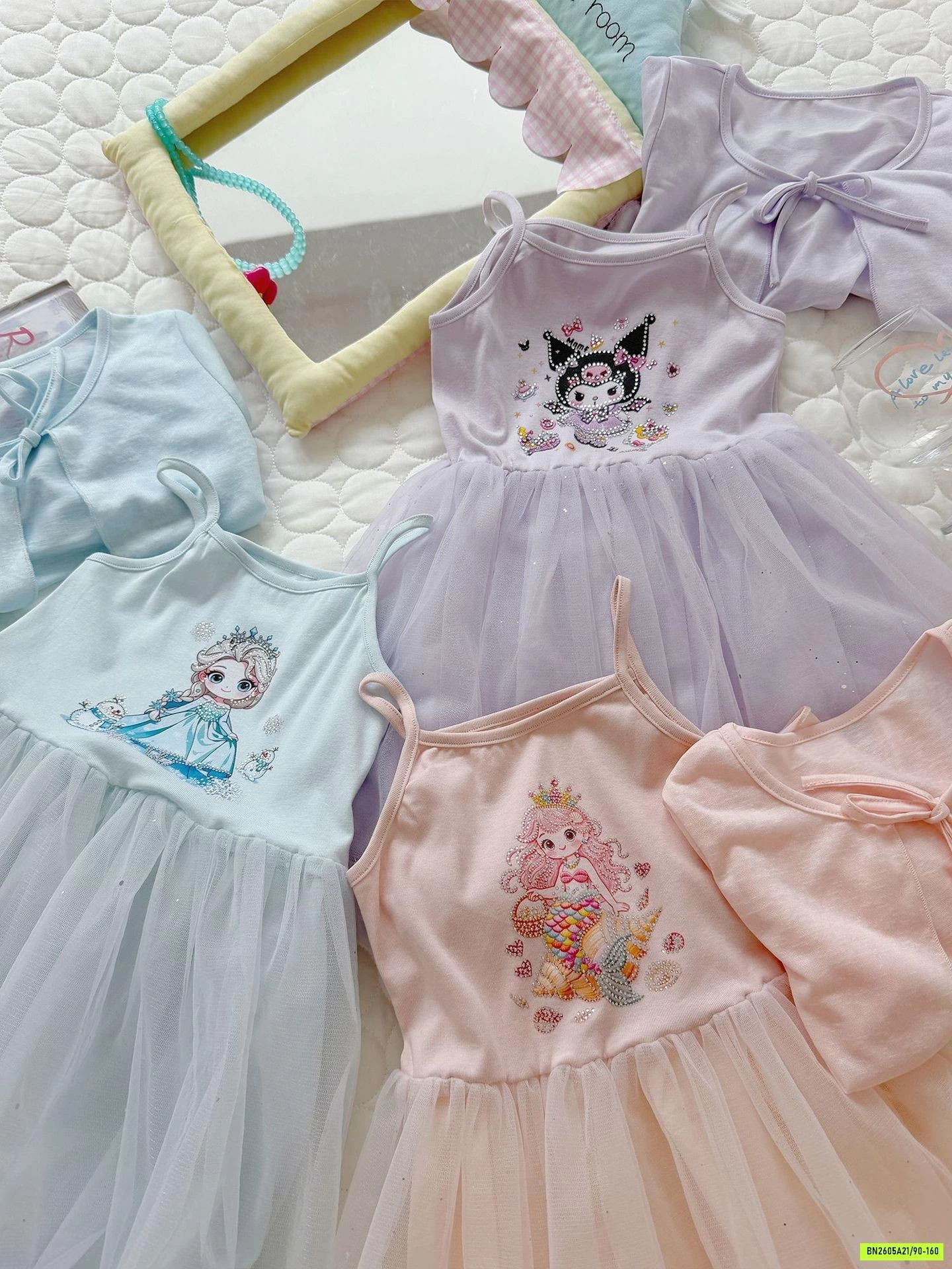 SÉT VÁY BÍ 2 DÂY+CARDIGAN MỎNG
