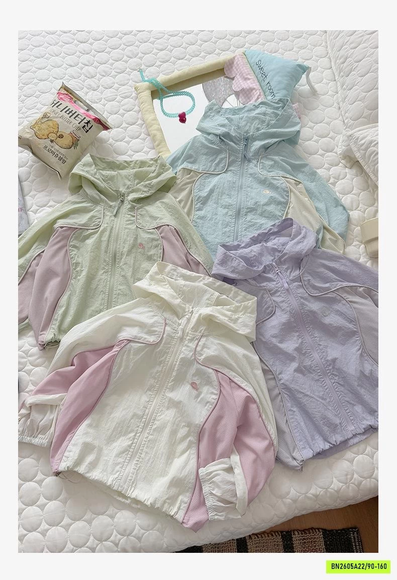 KHOÁC GIÓ MỎNG TENCEL CHỐNG NẮNG PHỐI MÀU