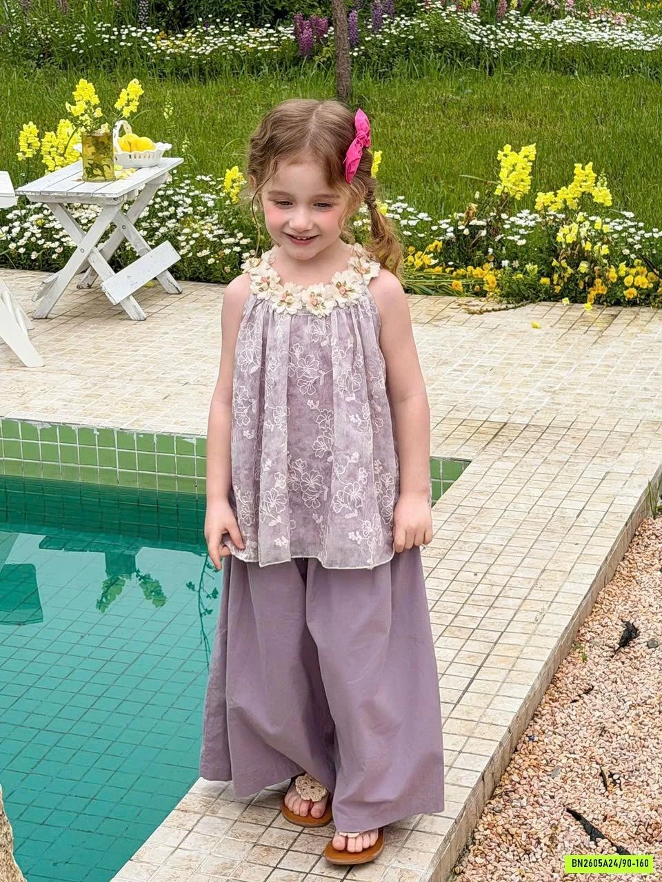 SET BỘ ÁO YẾM TƠ QUẦN SUÔNG