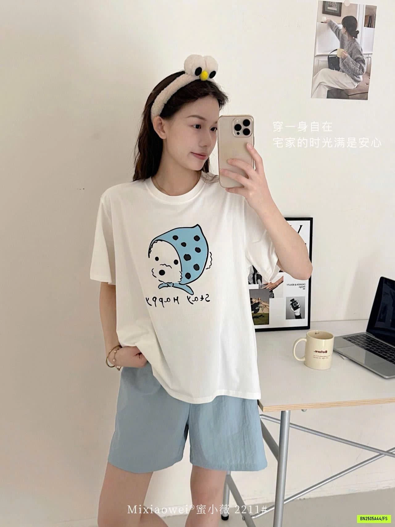 BỘ MẶC NHÀ HỌA TIẾT CUTE MIXIAOWEI