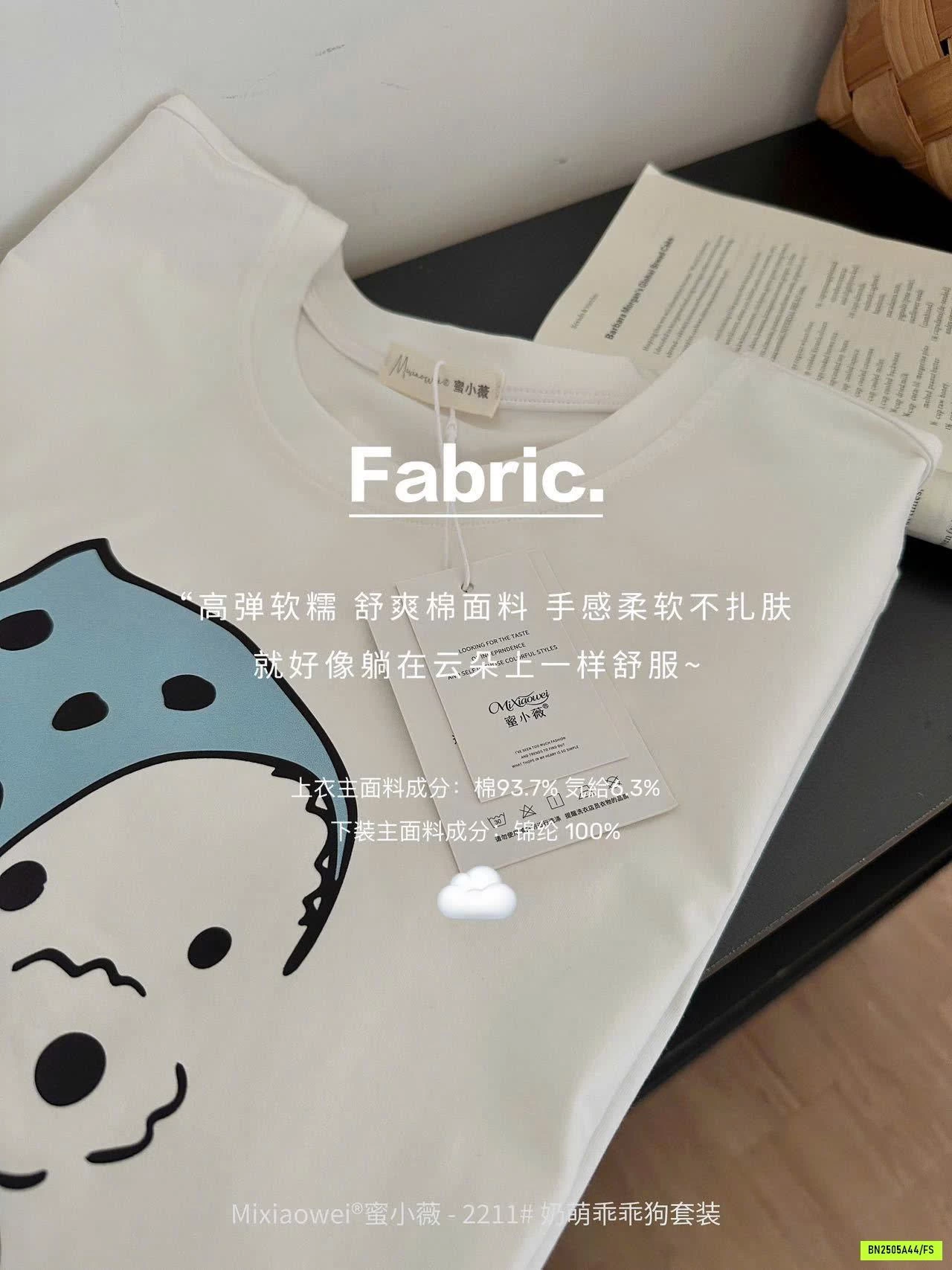 BỘ MẶC NHÀ HỌA TIẾT CUTE MIXIAOWEI