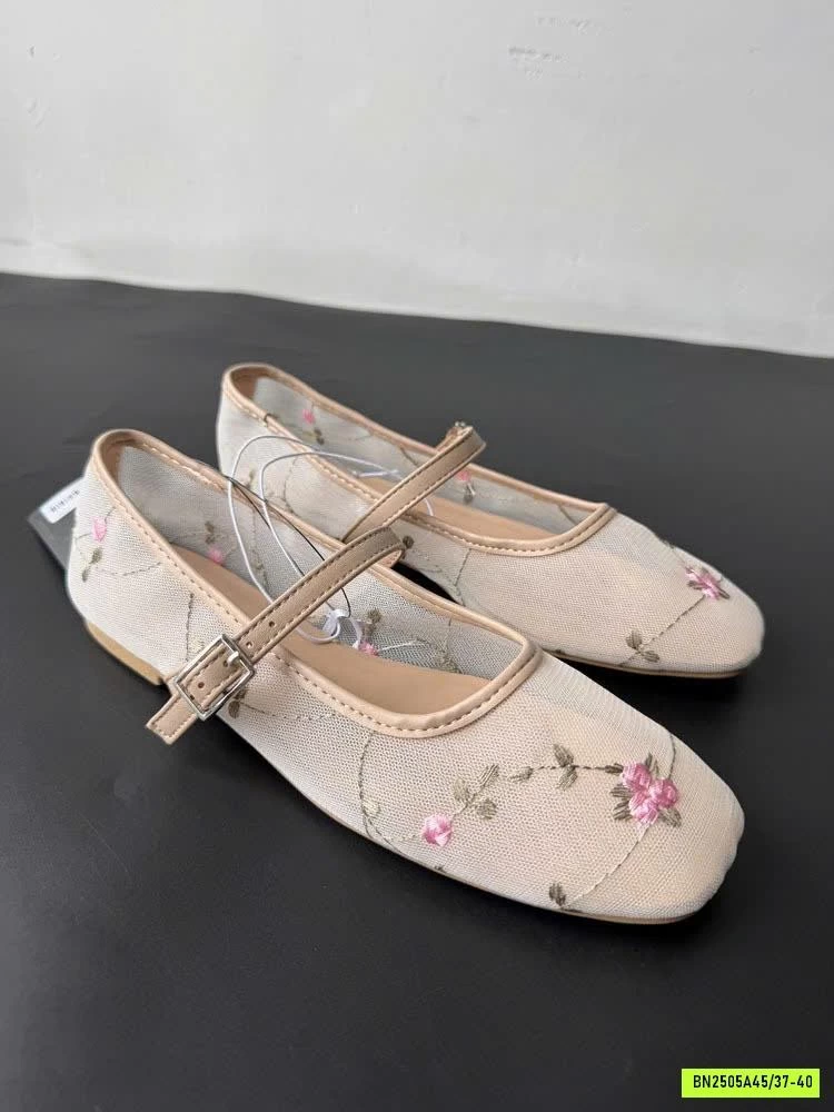 GIÀY BỆT THÊU HOA XUẤT DƯ