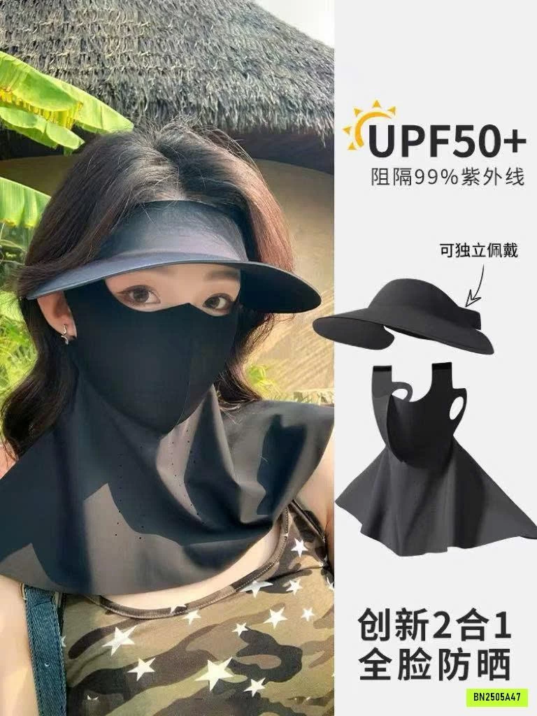 SET KHẨU TRANG KÈM MŨ NẮNG