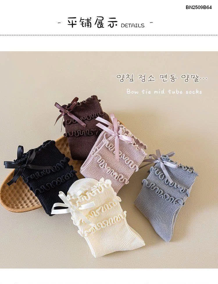 Tất bèo nơ công chúa cho bé gái