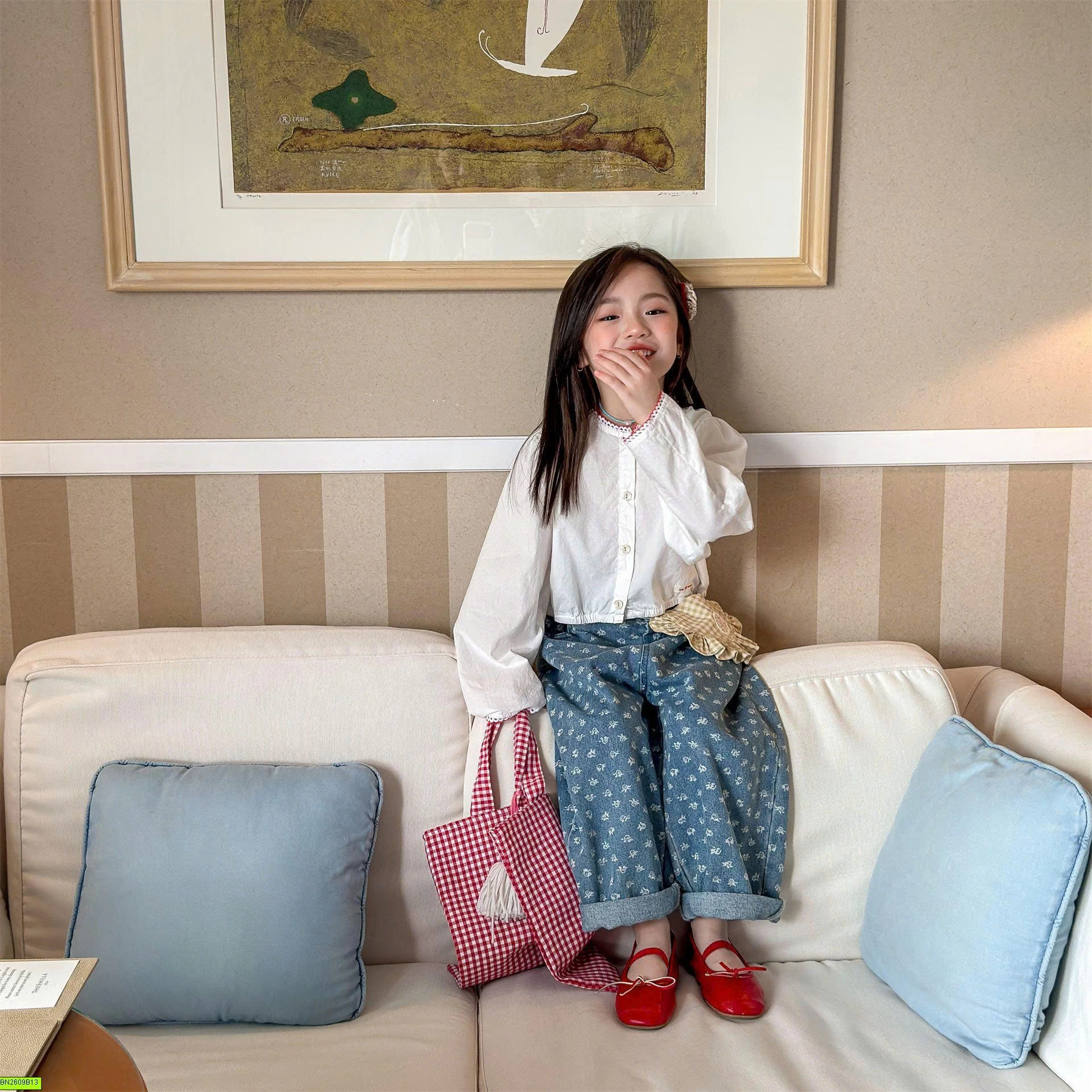 ÁO SƠ MI DÀI TAY DÁNG NGẮN ADBABY