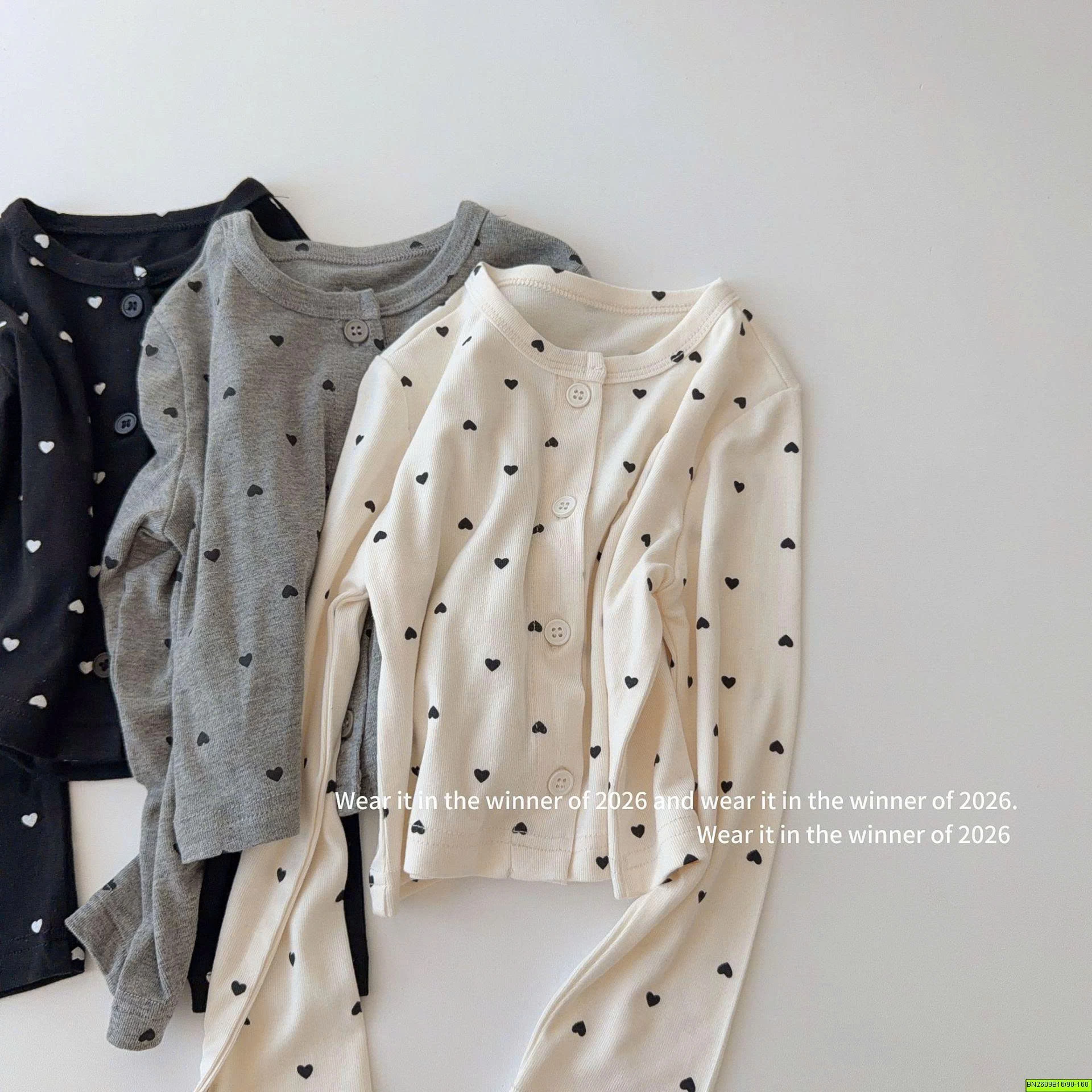SET ÁO TRÁI TIM 2 CHI TIẾT BÉ GÁI