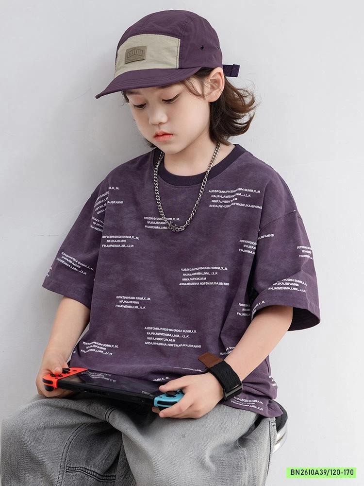 ÁO THUN TÍM IN CHỮ