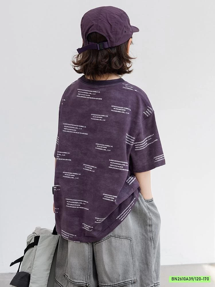 ÁO THUN TÍM IN CHỮ