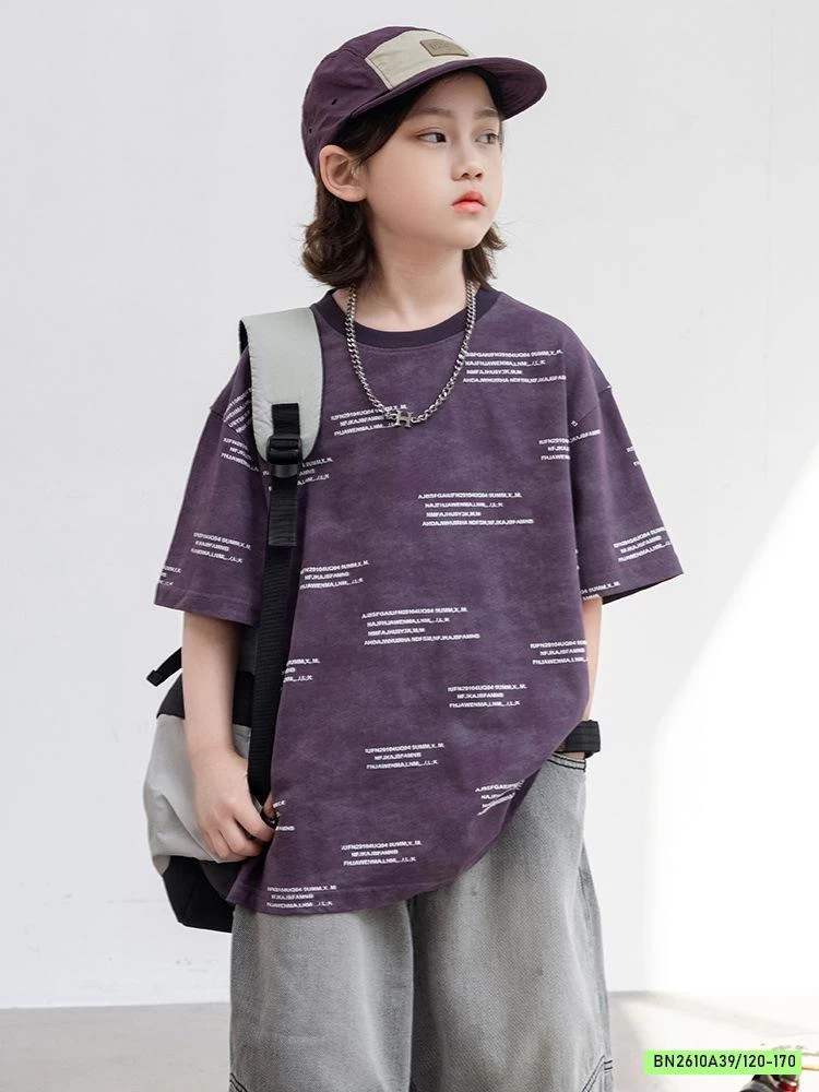 ÁO THUN TÍM IN CHỮ