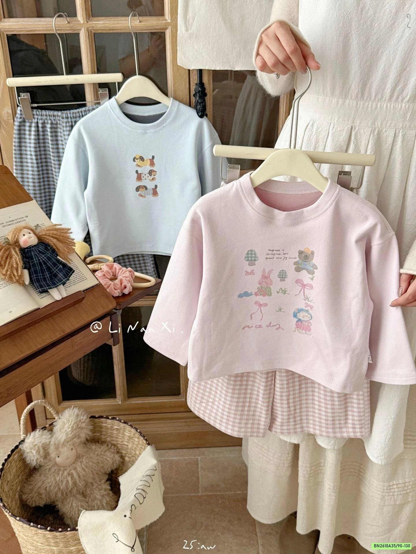 BỘ NỈ GIỮ NHIỆT QUẦN CARO LINANXI