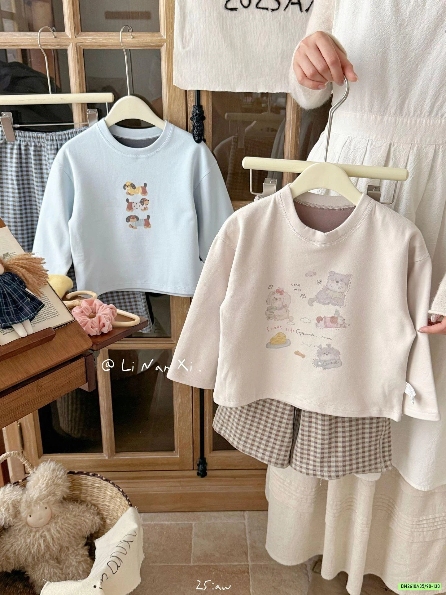 BỘ NỈ GIỮ NHIỆT QUẦN CARO LINANXI