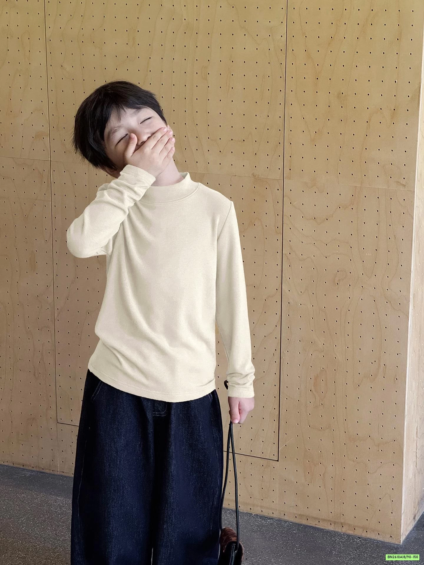 ÁO GIỮ NHIỆT CỔ 3P TRƠN MÀU AOAOKIDS