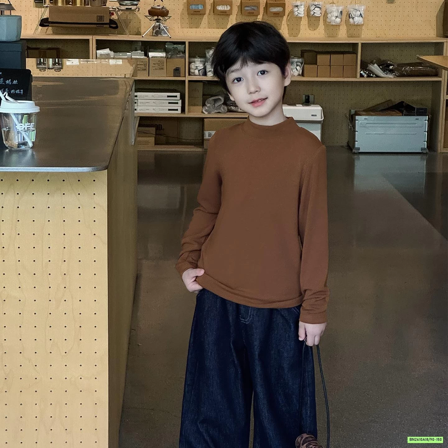 ÁO GIỮ NHIỆT CỔ 3P TRƠN MÀU AOAOKIDS