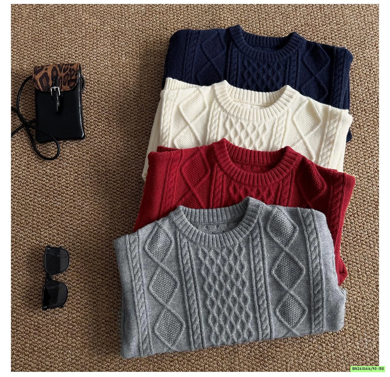 ÁO LEN VẶN THỪNG CỔ CON AOAOKIDS