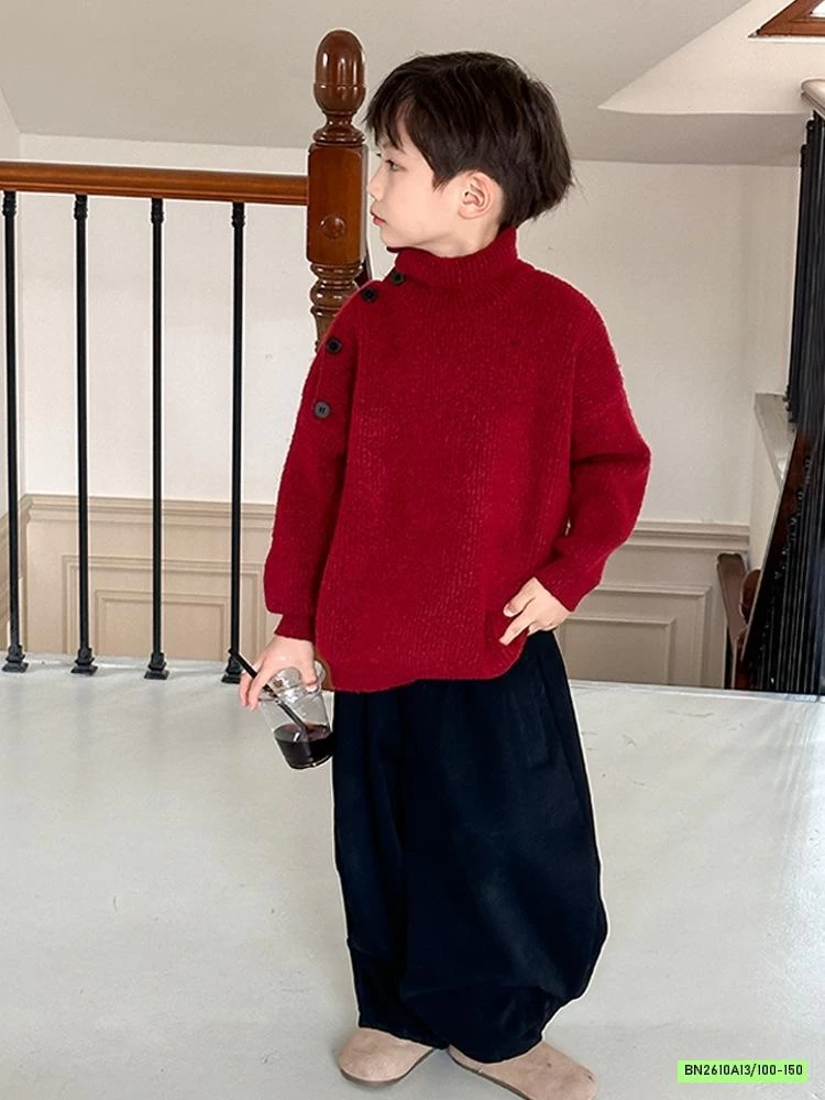 ÁO LEN ĐỎ CỔ LỌ