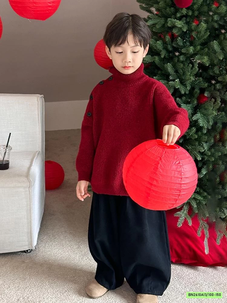 ÁO LEN ĐỎ CỔ LỌ