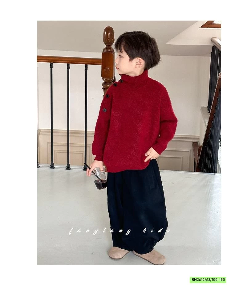 ÁO LEN ĐỎ CỔ LỌ