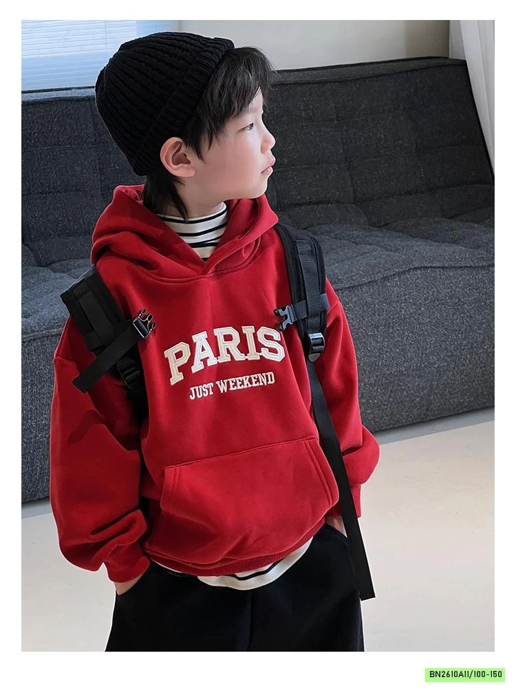 HOODIE NỈ PARIS LÓT LÔNG CỪU
