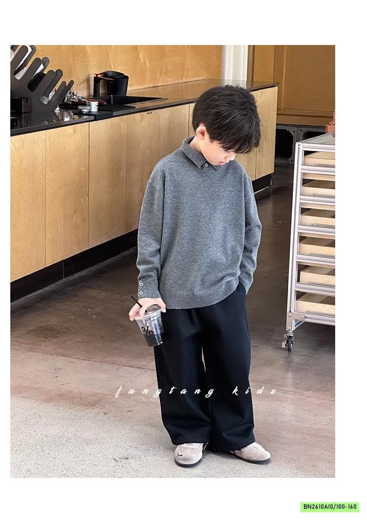 ÁO LEN POLO CÚC CỔ