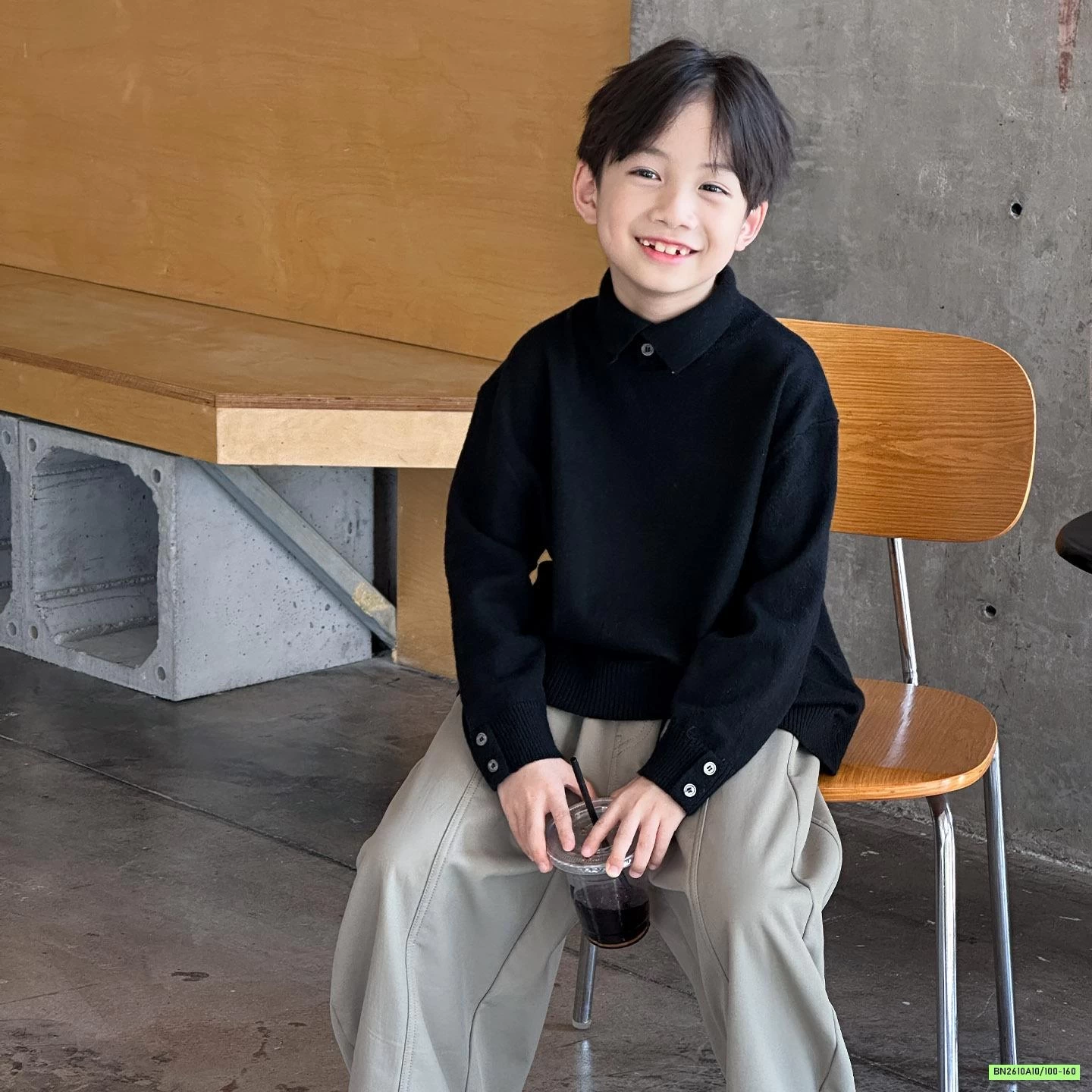 ÁO LEN POLO CÚC CỔ