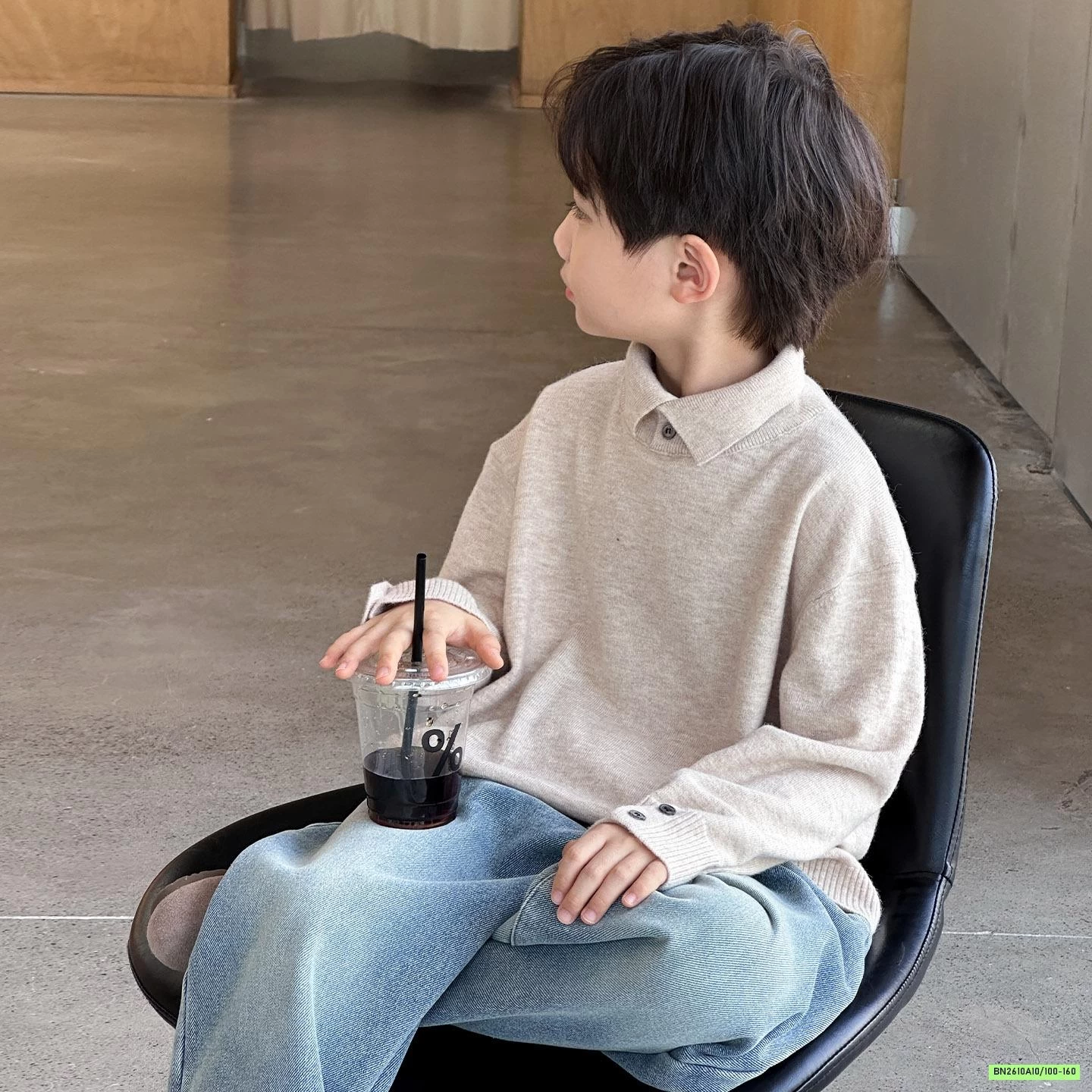 ÁO LEN POLO CÚC CỔ